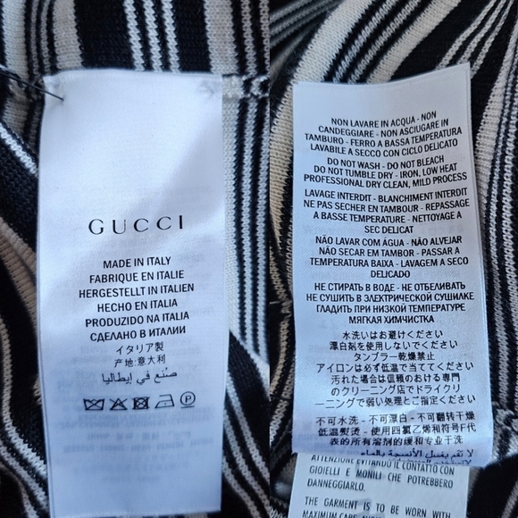 New GUCCI Authentic Blind For Love Cashmere Striped Sweater 2018 Collection NWT - Picture 17 of 17